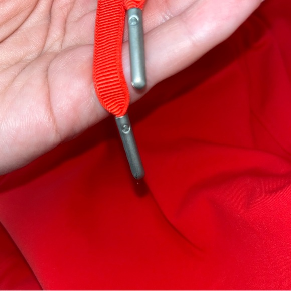 Lululemon bright red on the fly mid rise shorts - Picture 7 of 9